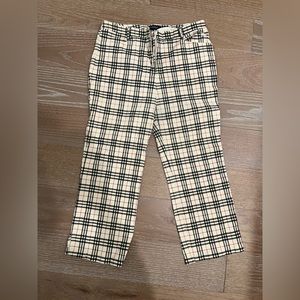 Vintage cropped Burberry London Pants Capris Golf Nova check